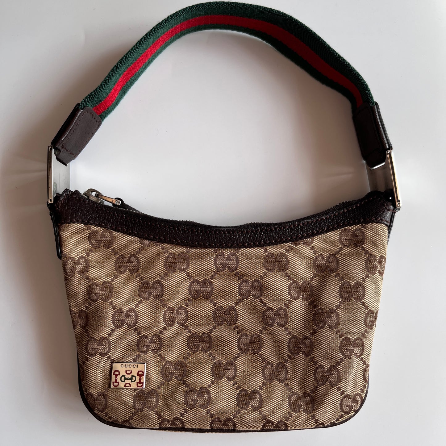 Gucci Vintage GG Canvas Pochette