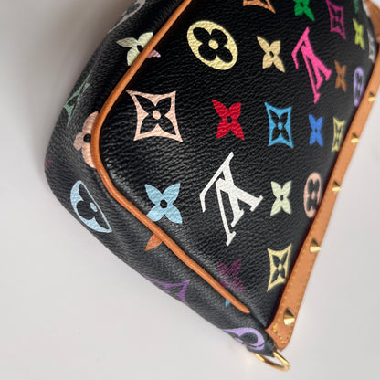 Louis Vuitton x Takashi Murakami Black Multicolor Pochette