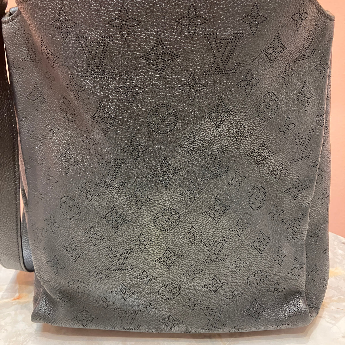 Louis Vuitton Mahina Babylone PM Black Tote 2Way Bag