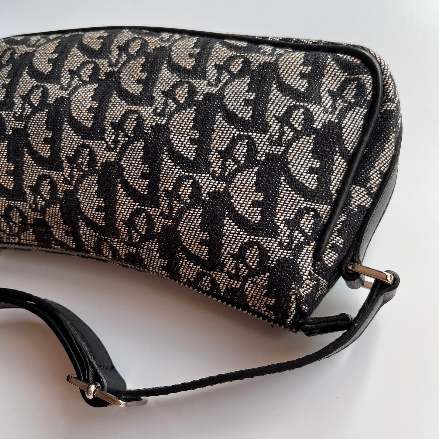 Christian Dior Vintage Oblique One Shoulder Pouch