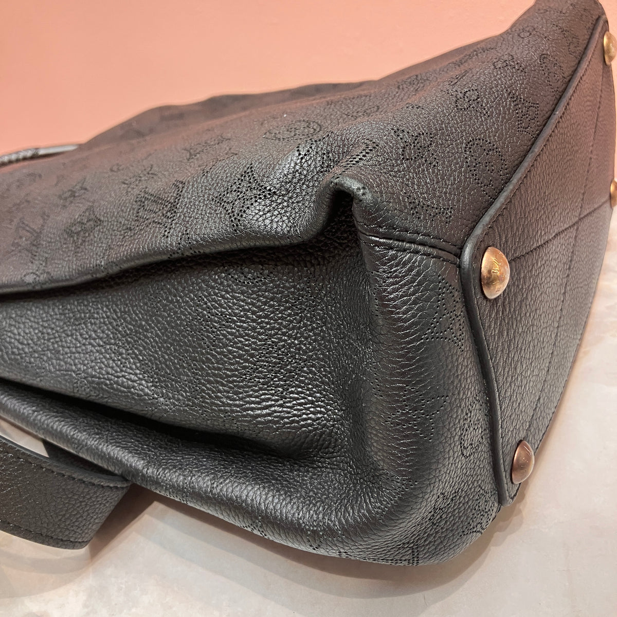 Louis Vuitton Mahina Babylone PM Black Tote 2Way Bag
