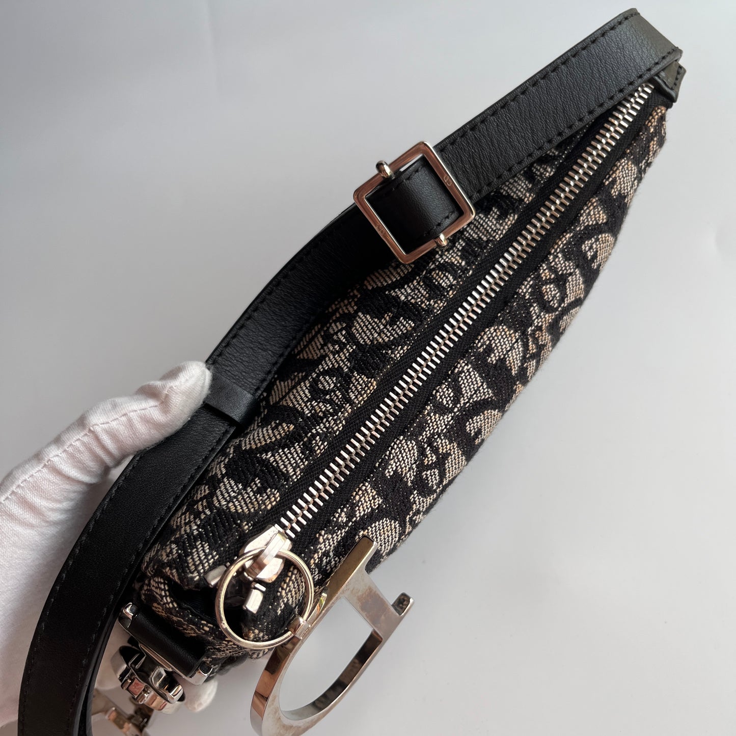 Christian Dior Vintage Oblique One Shoulder Pouch