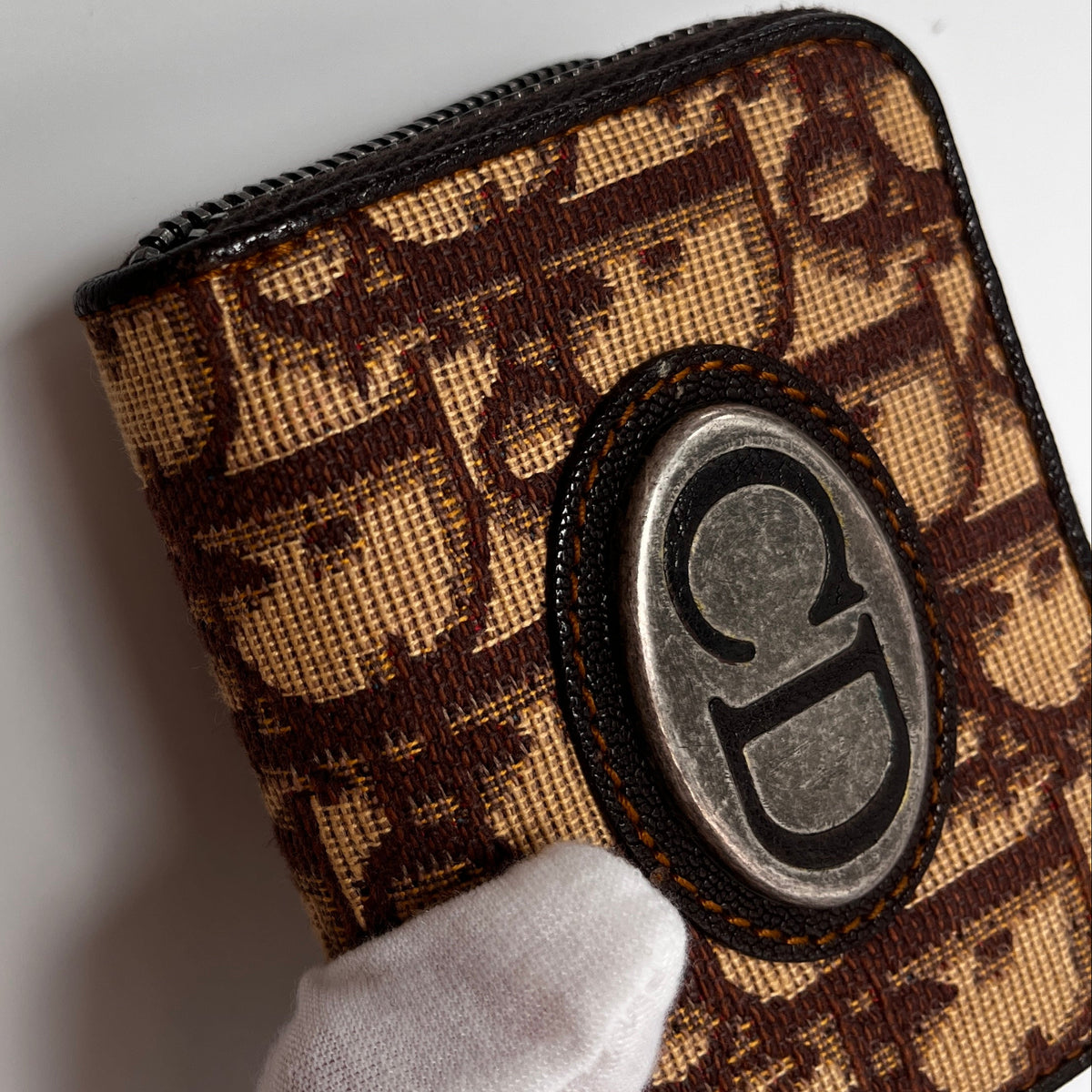 Dior Vintage Trotter Zipped Coin Purse