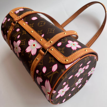 Louis Vuitton x Takashi Murakami Papillon Cherry Blossoms Top Handle Bag NO KEY