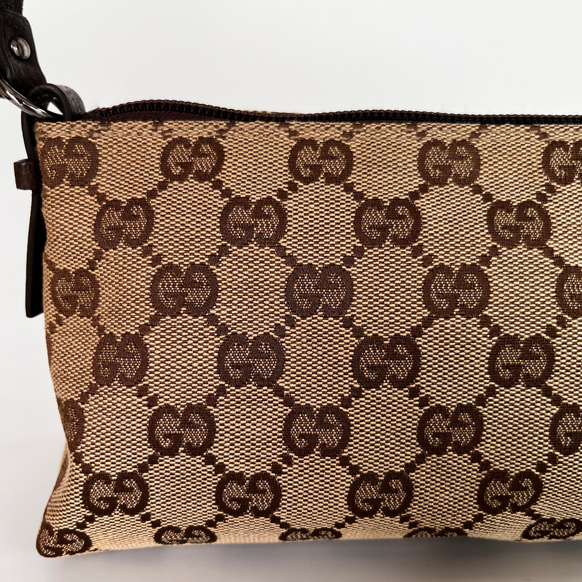 Gucci Vintage GG Canvas Small Pochette