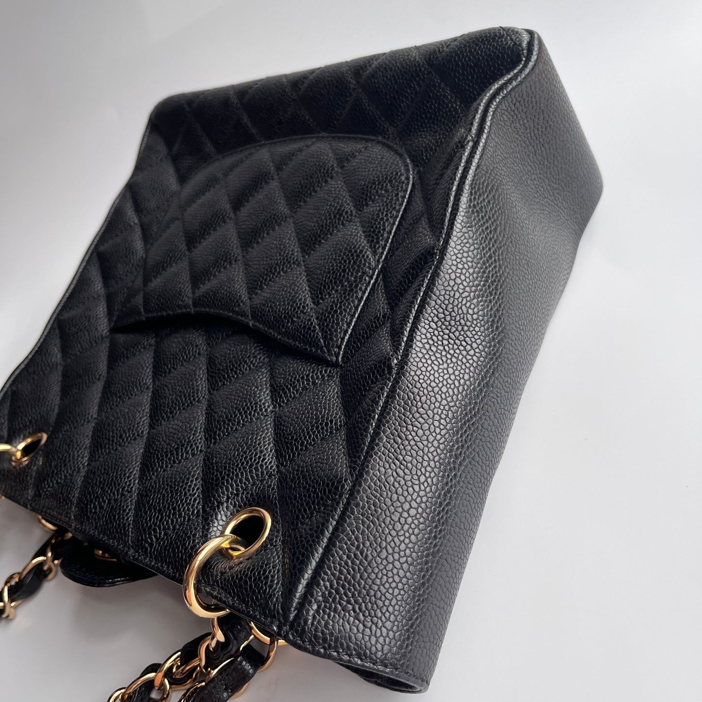 Chanel Vintage Black Caviar PST Tote Bag