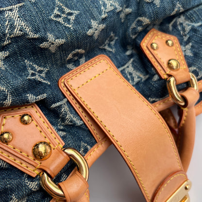 Louis Vuitton Pleaty Denim Top Handle Bag