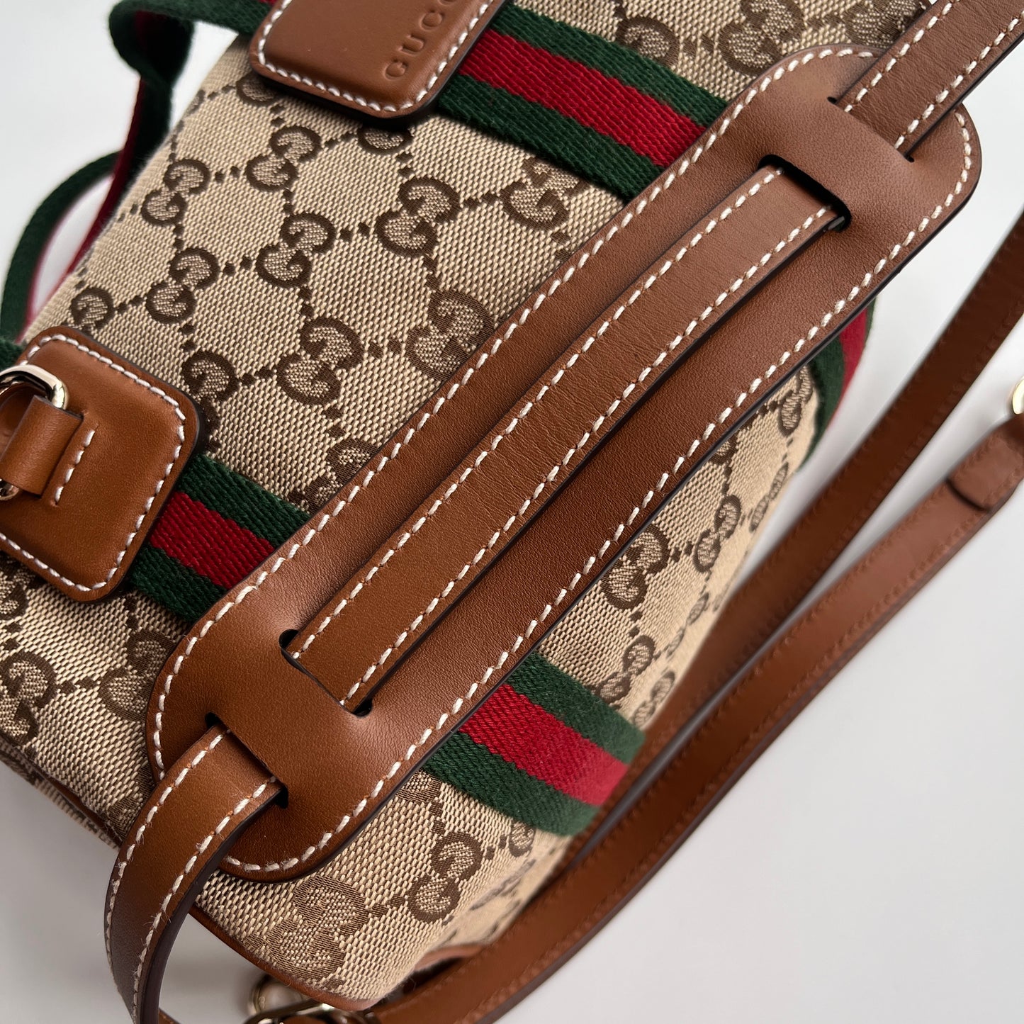 Gucci Canvas Mini Boston Crossbody Bag