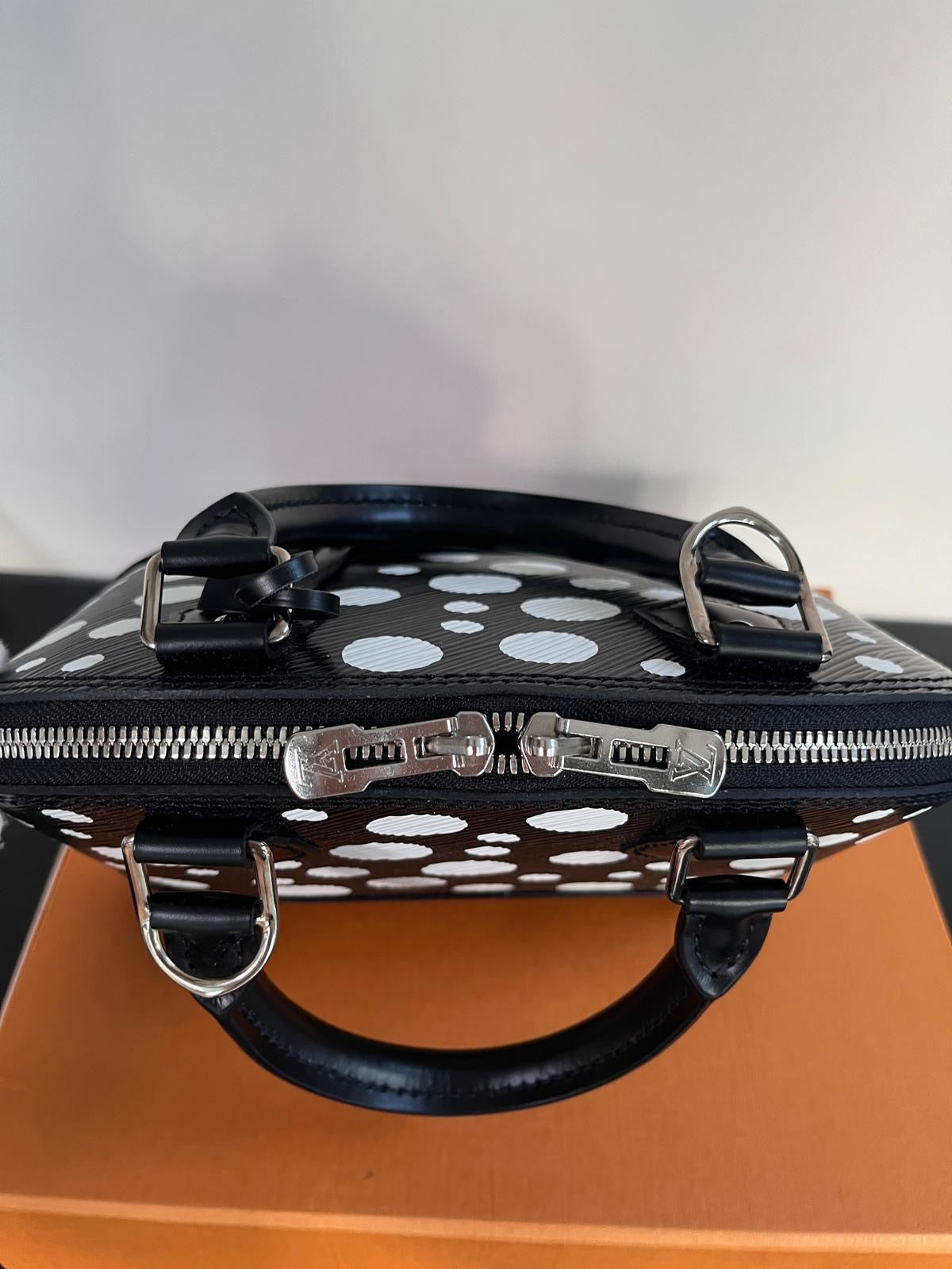 Louis Vuitton x Yayoi Kusama Alma BB Black Epi Crossbody Bag