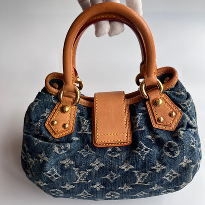 Louis Vuitton Pleaty Denim Top Handle Bag