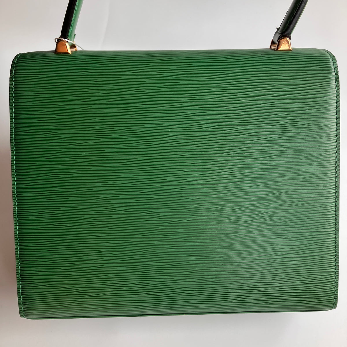 Louis Vuitton Vintage Malesherbes Green Epi Top Handle Bag