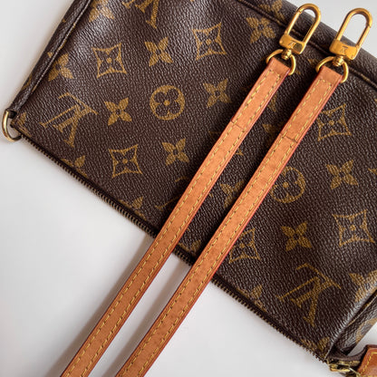 LV Vintage Monogram Pochette With Crossbody Strap