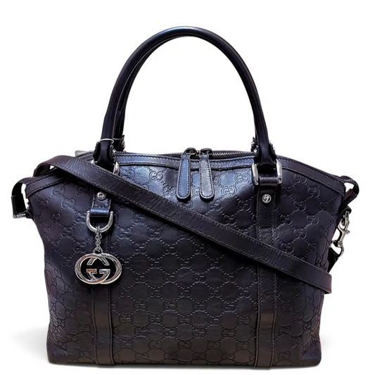 Buy Gucci Guccissima Dark Brown Tote/ Shopping 2Way Bag in Singapore