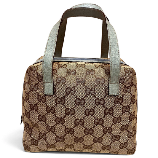 Buy Gucci Vintage GG Canvas Tofu Top Handle Bag at Poshler Collective Singapore 