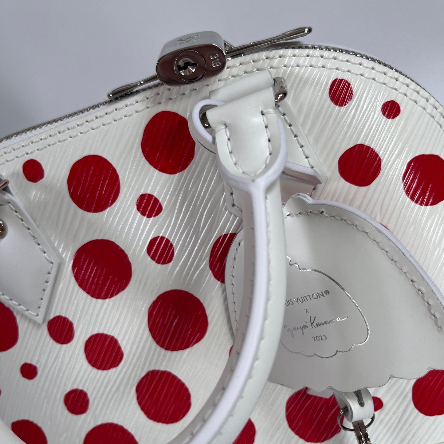 Louis Vuitton x Yayoi Kusama White Alma BB Epi
