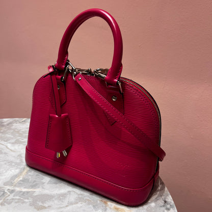 Louis Vuitton Alma BB Hot Pink Epi Leather Crossbody Bag
