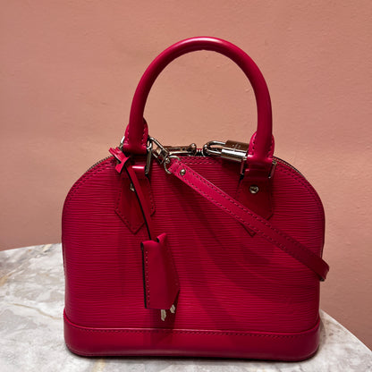 Louis Vuitton Alma BB Hot Pink Epi Leather Crossbody Bag