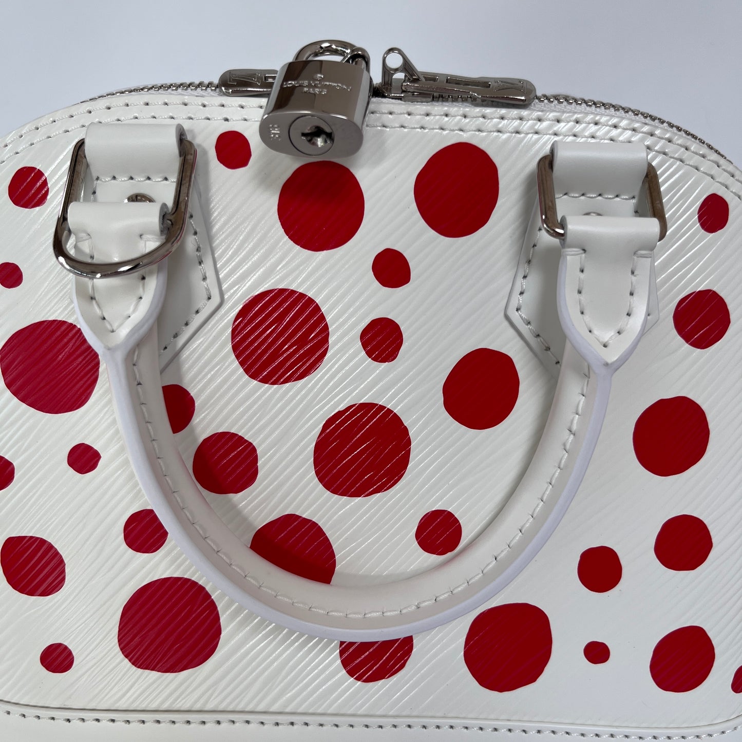 Louis Vuitton x Yayoi Kusama White Alma BB Epi