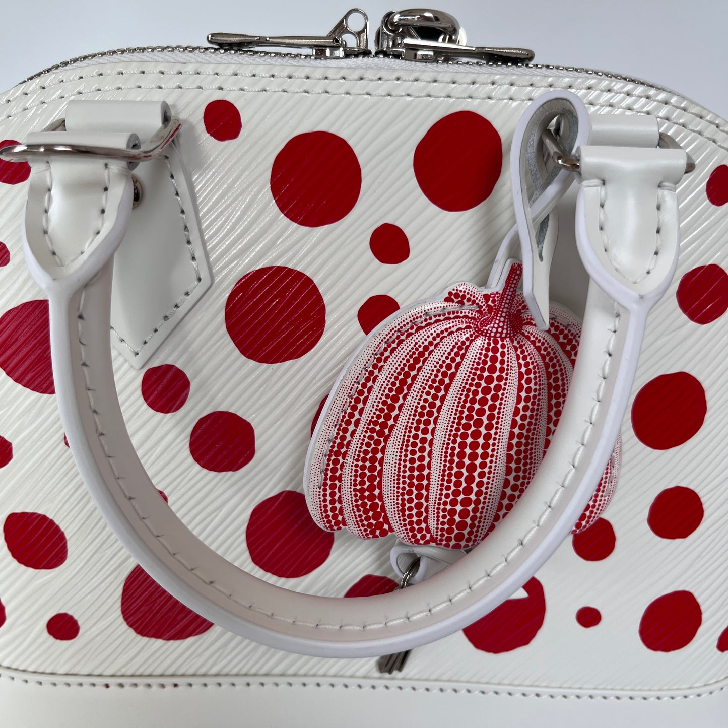 Louis Vuitton x Yayoi Kusama White Alma BB Epi