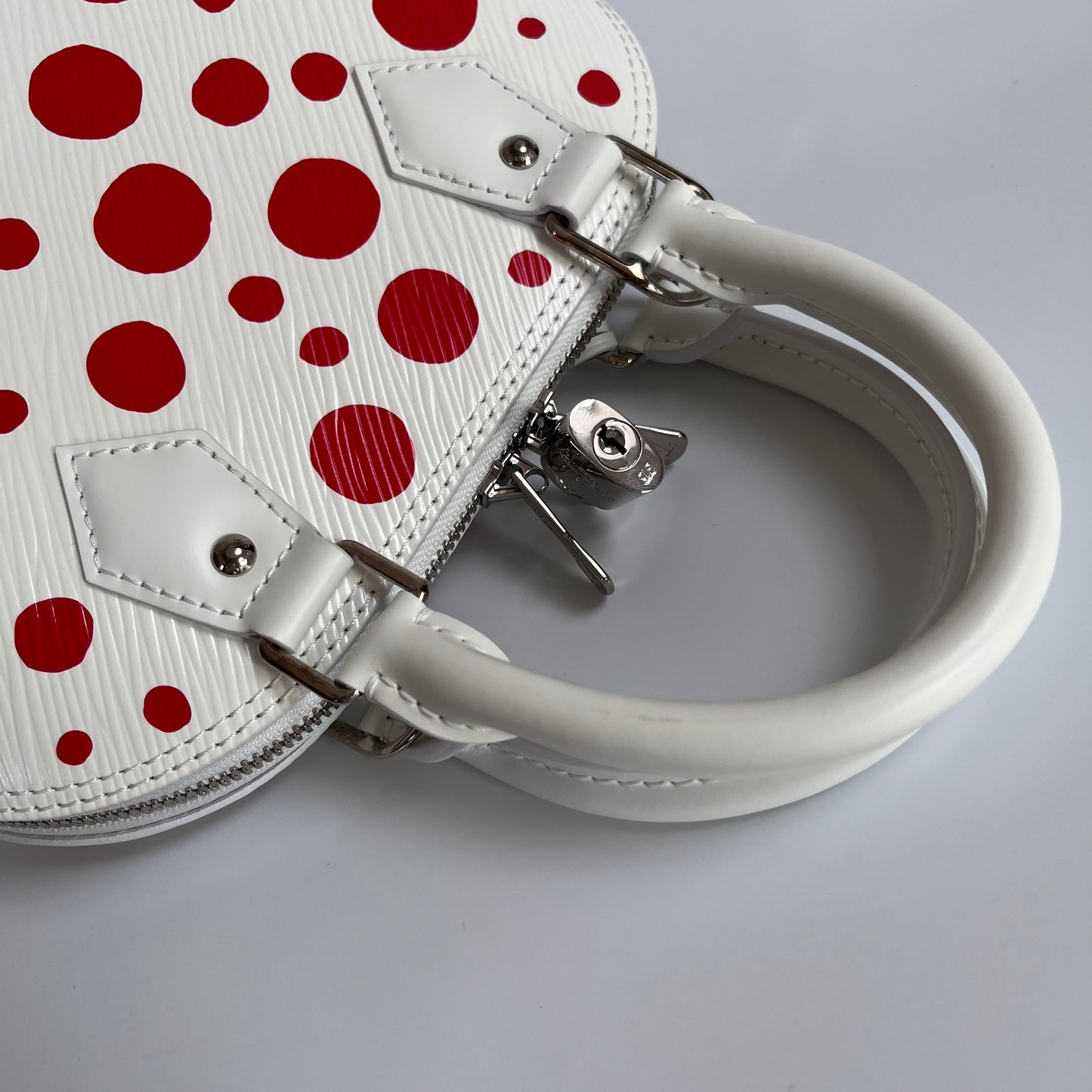 Louis Vuitton x Yayoi Kusama White Alma BB Epi