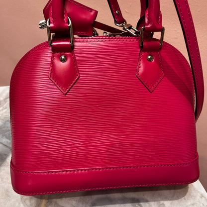 Louis Vuitton Alma BB Hot Pink Epi Leather Crossbody Bag