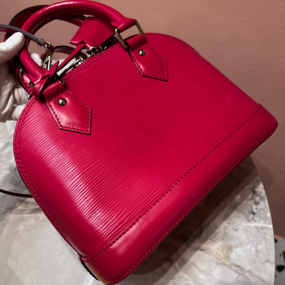 Louis Vuitton Alma BB Hot Pink Epi Leather Crossbody Bag