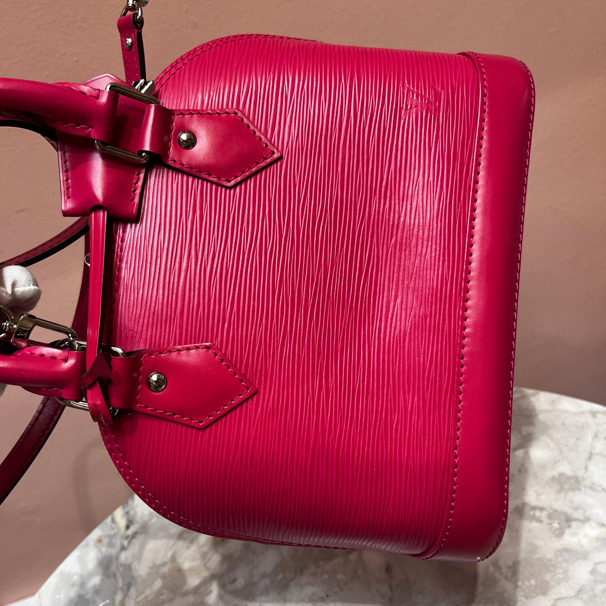 Louis Vuitton Alma BB Hot Pink Epi Leather Crossbody Bag