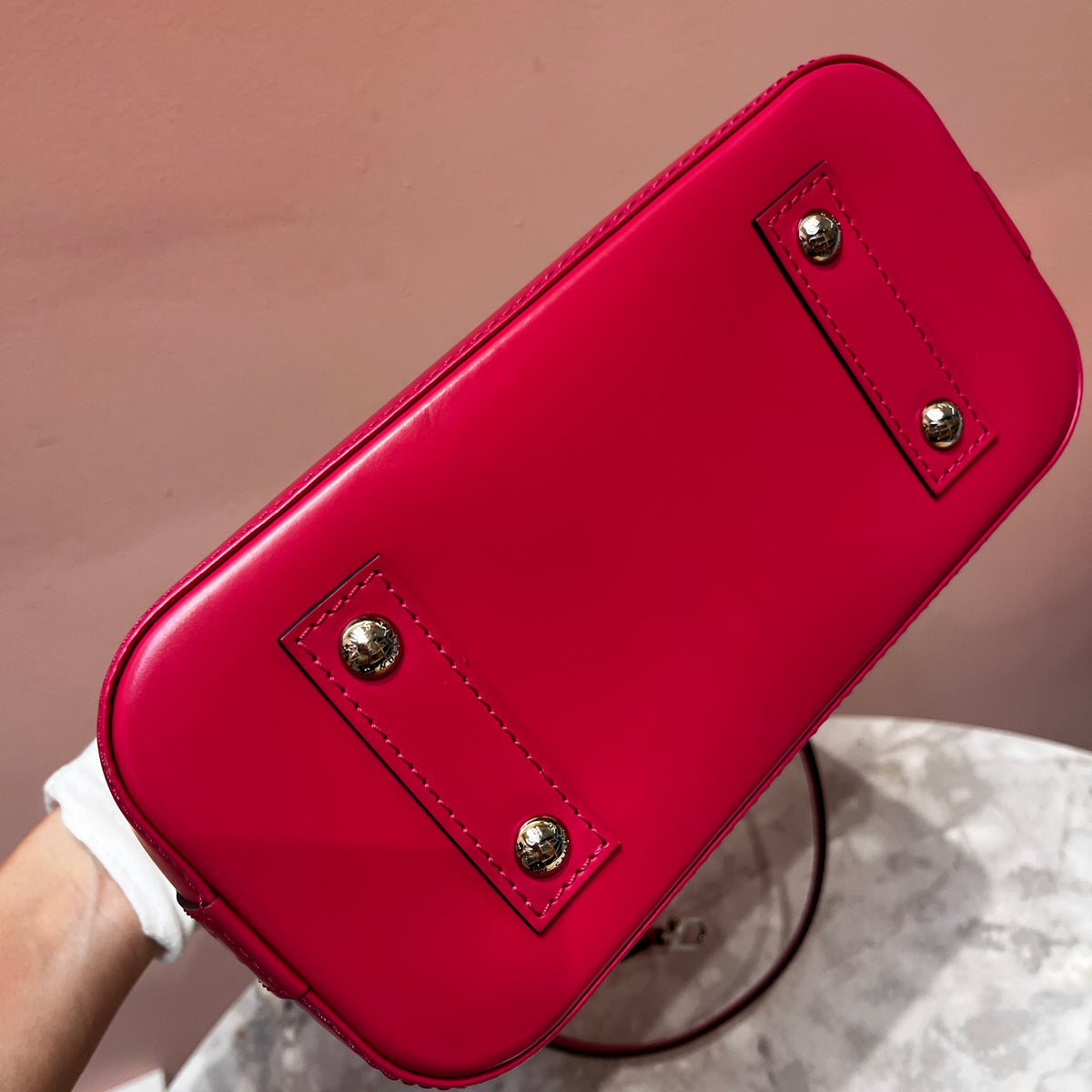 Louis Vuitton Alma BB Hot Pink Epi Leather Crossbody Bag