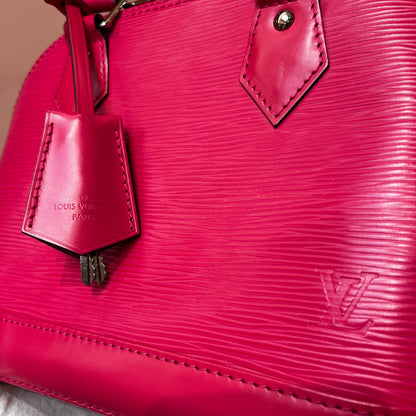 Louis Vuitton Alma BB Hot Pink Epi Leather Crossbody Bag