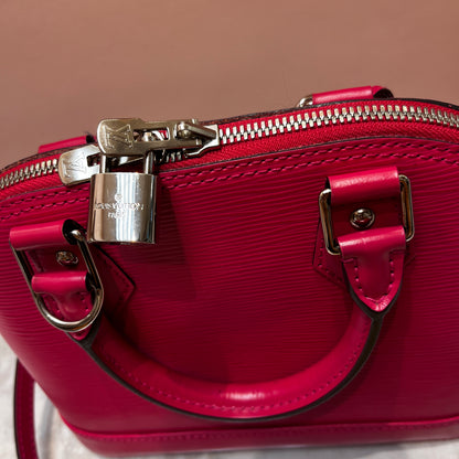 Louis Vuitton Alma BB Hot Pink Epi Leather Crossbody Bag