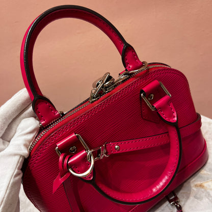 Louis Vuitton Alma BB Hot Pink Epi Leather Crossbody Bag