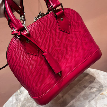 Louis Vuitton Alma BB Hot Pink Epi Leather Crossbody Bag