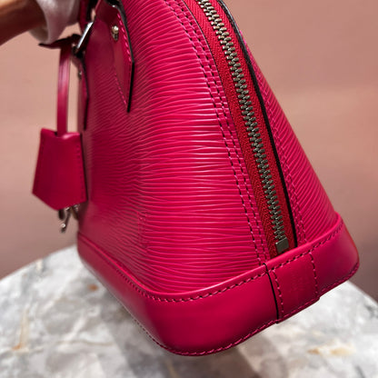 Louis Vuitton Alma BB Hot Pink Epi Leather Crossbody Bag