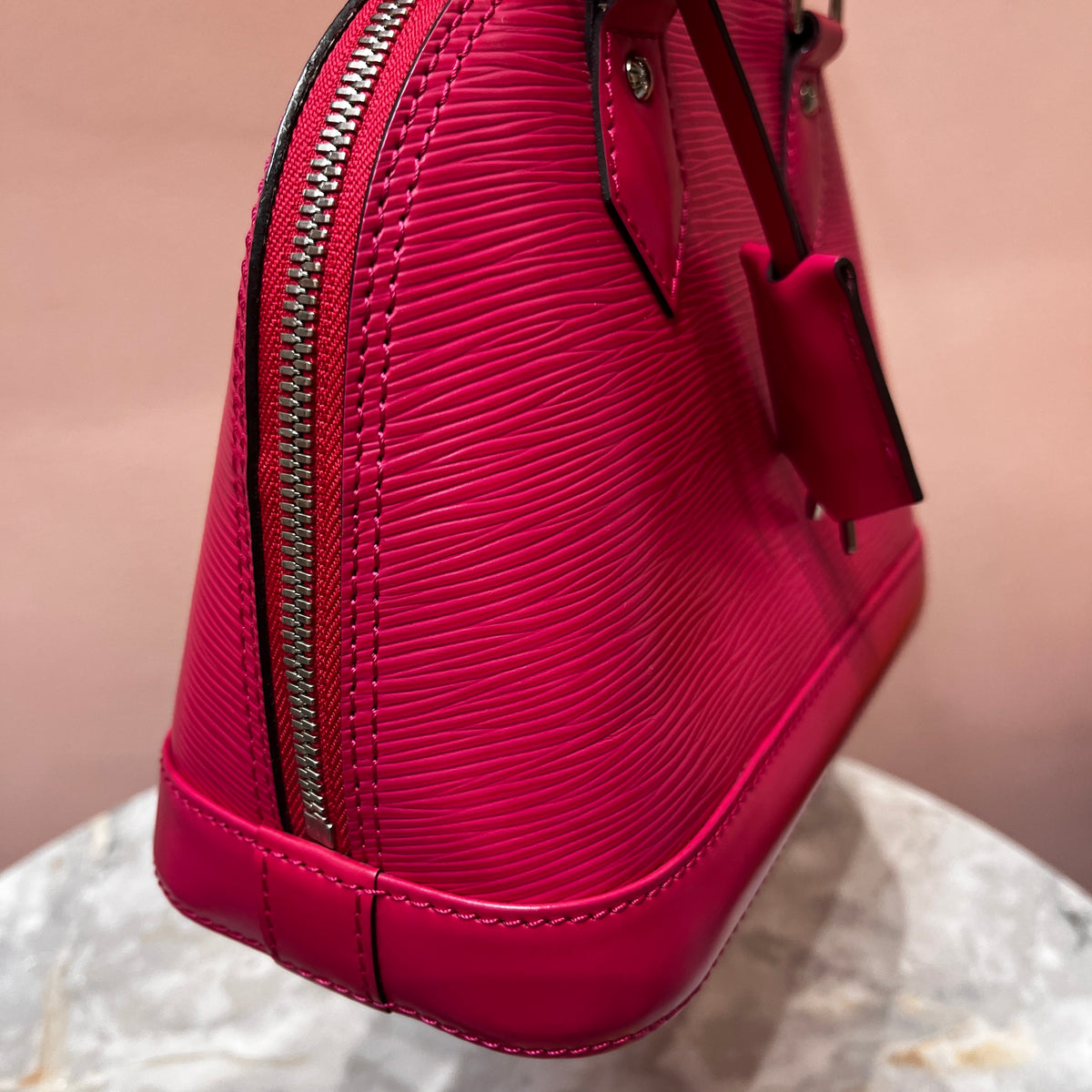 Louis Vuitton Alma BB Hot Pink Epi Leather Crossbody Bag