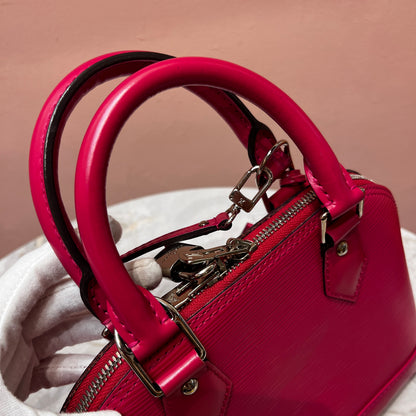 Louis Vuitton Alma BB Hot Pink Epi Leather Crossbody Bag
