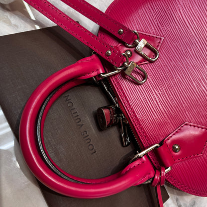 Louis Vuitton Alma BB Hot Pink Epi Leather Crossbody Bag