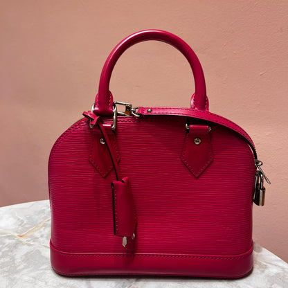 Louis Vuitton Alma BB Hot Pink Epi Leather Crossbody Bag