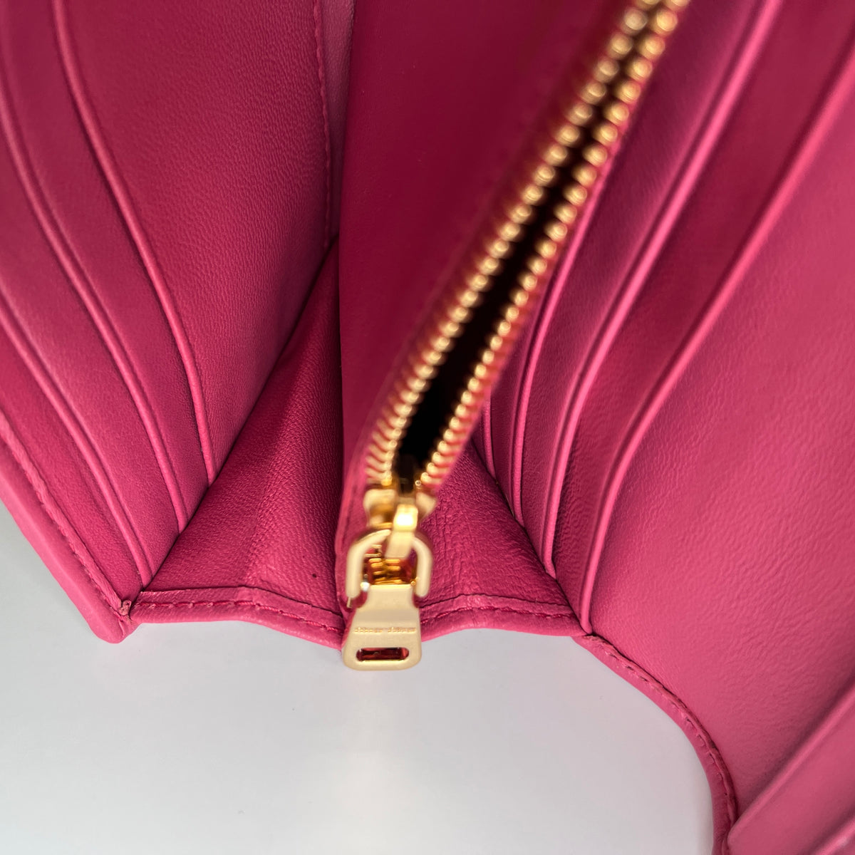 Miu Miu Matelasse Pink Bi-fold Long Wallet with Card Case