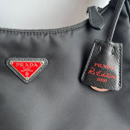 Prada Black Re-Edition 2000 Re-nylon Shoulder Bag