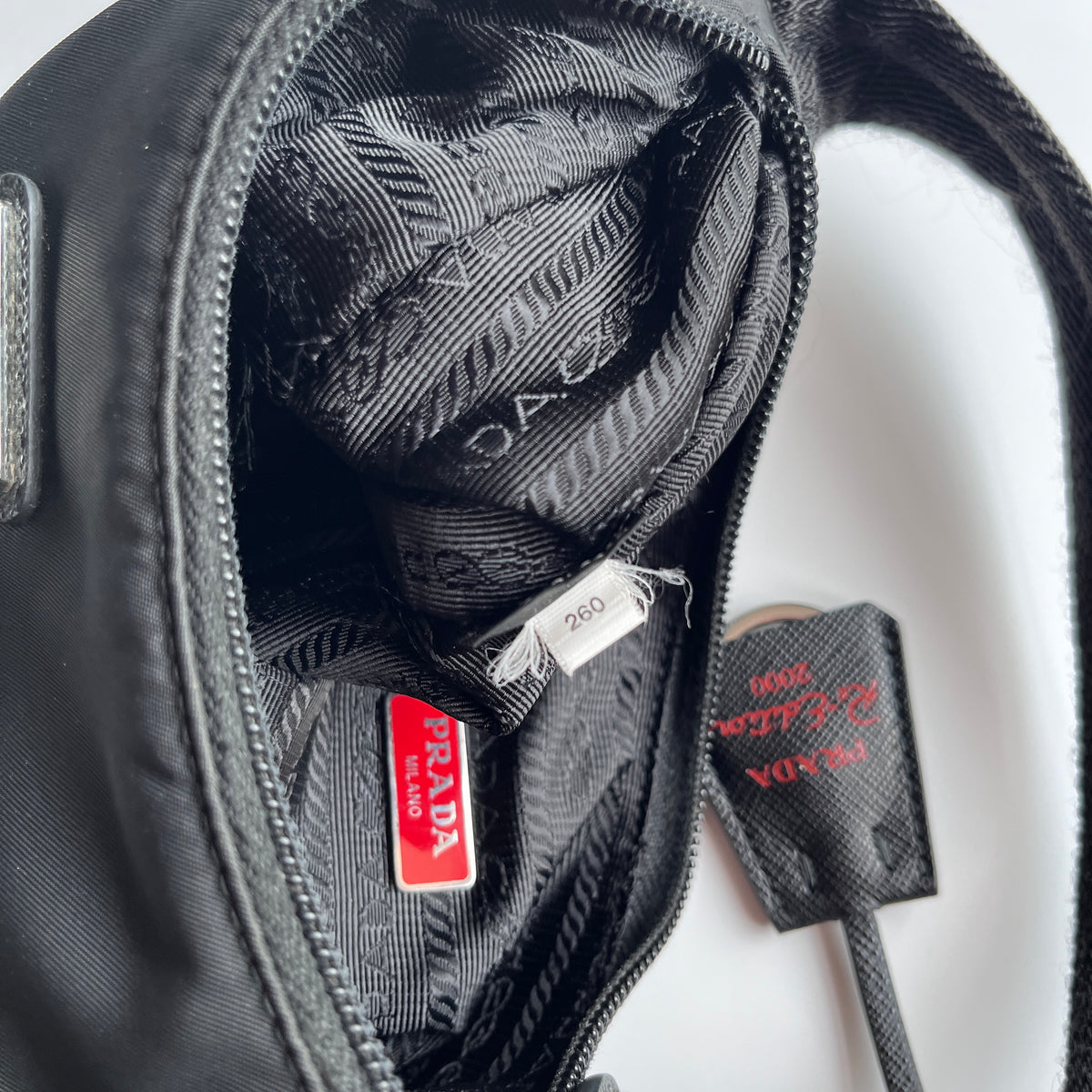 Prada Black Re-Edition 2000 Re-nylon Shoulder Bag