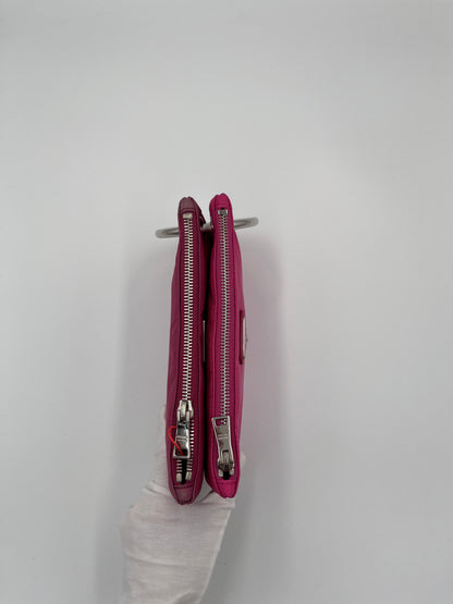 Prada Pink Nylon Duo Pouch