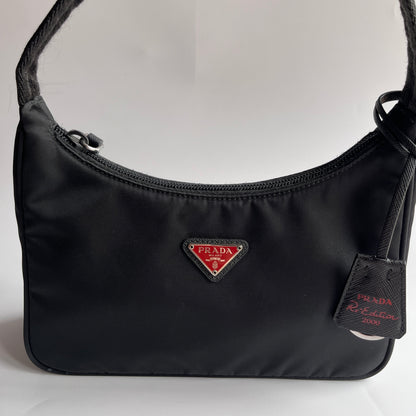Prada Black Re-Edition 2000 Re-nylon Shoulder Bag