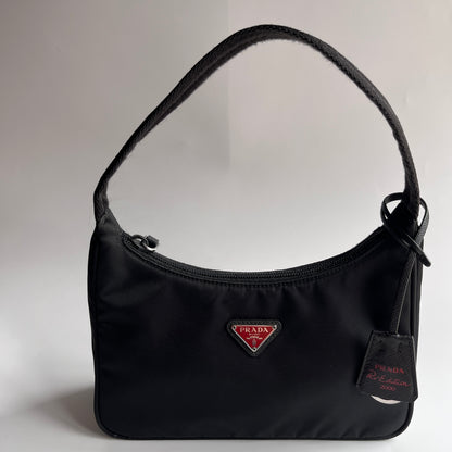 Prada Black Re-Edition 2000 Re-nylon Shoulder Bag
