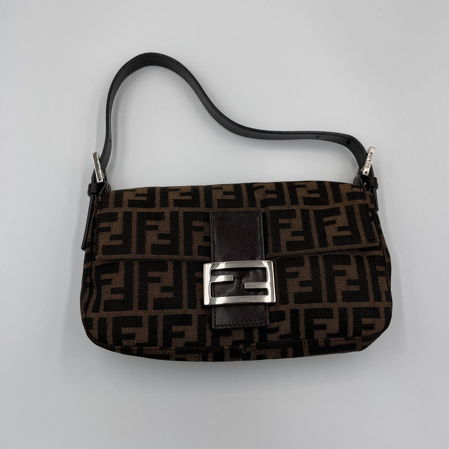 Fendi Vintage Zucca Baguette Shoulder Bag