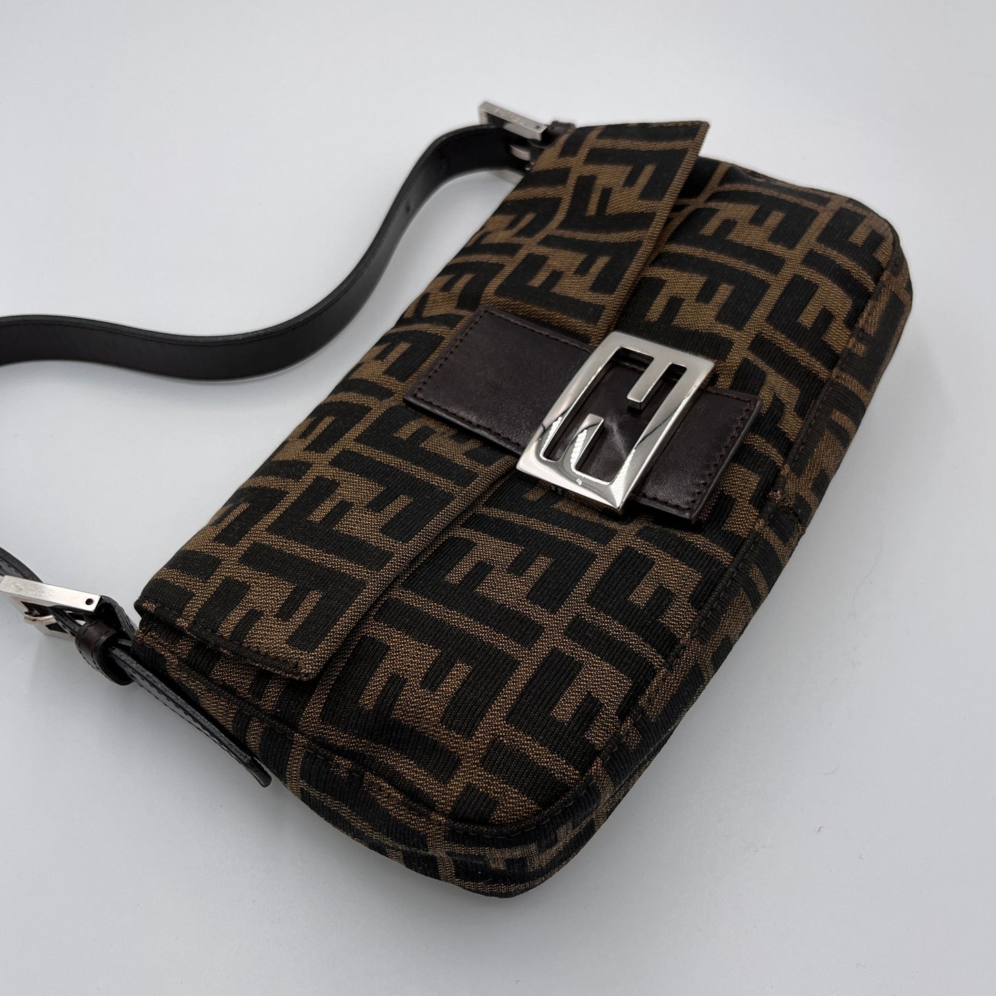 Fendi Vintage Zucca Baguette Shoulder Bag