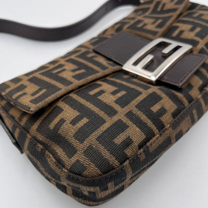 Fendi Vintage Zucca Baguette Shoulder Bag