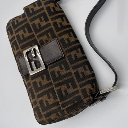 Fendi Vintage Zucca Baguette Shoulder Bag