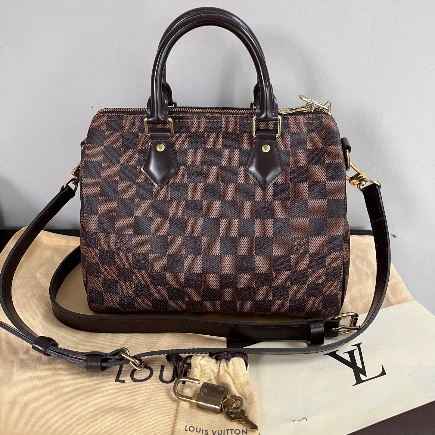 Louis Vuitton Speedy Bandoulière 25 Damier Ebène