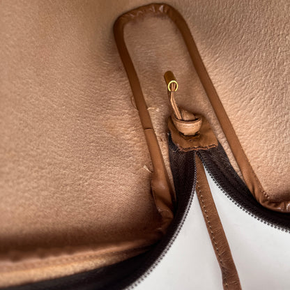 Christian Dior Vintage Honeycomb Coated Canvas Crossbody Bag