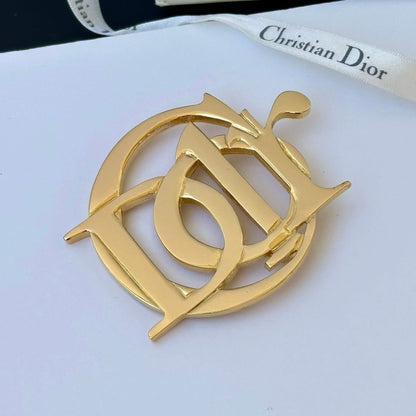 Christian Dior Vintage Gold-Toned Brooch